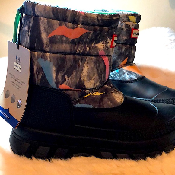 HUNTER NWT insulated storm camo print snow boot - Picture 4 of 10